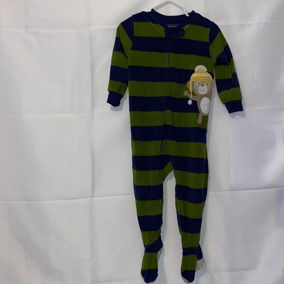 Carter’s Monkey adopted Zip-up Pajama - Picture 1 of 2